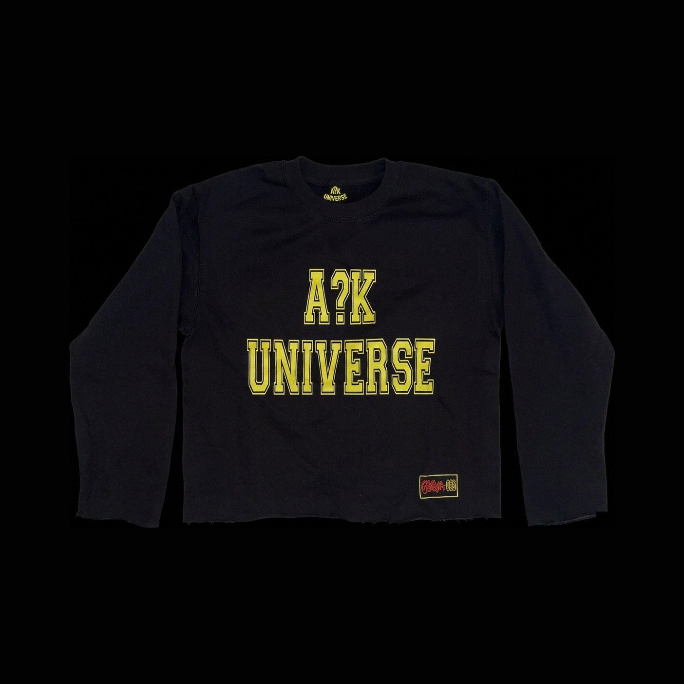 LONGSLEEVE « A?K UNIVERSITY » YELLOW — A?K UNIVERSE, streetwear Genève