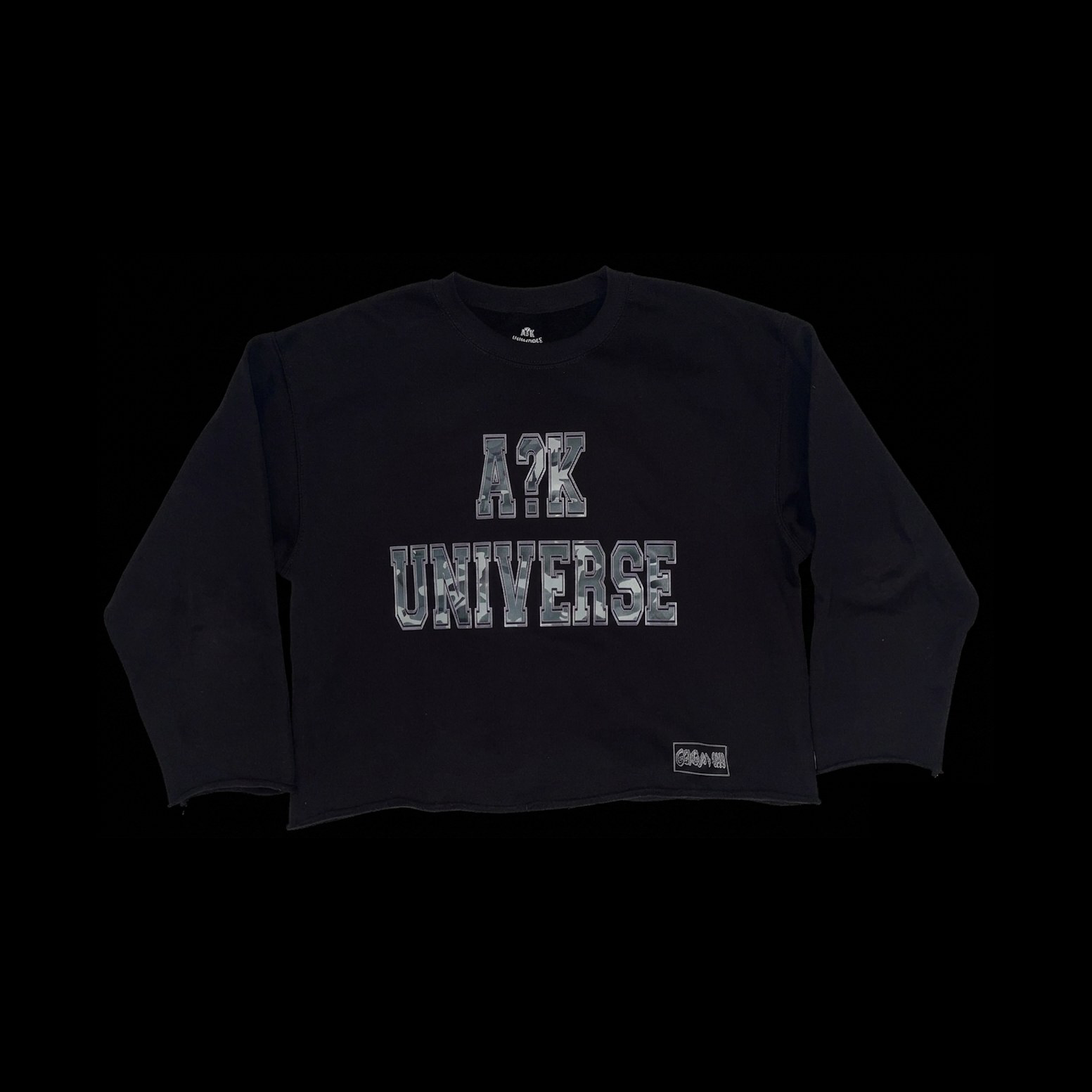 LONGSLEEVE « A?K UNIVERSITY » CAMO — A?K UNIVERSE, streetwear Genève
